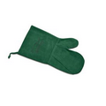 Suede Mitt, Laser Engraved, Washable (Hunter Green)